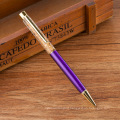 Fancy Promotional Gifts Quicksand Metal Pens Gold Foil Glitter Metal Twist Multiple Colors Ballpoint Pens